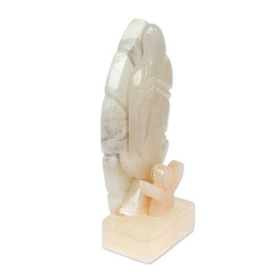 Alternate image for Hand-Carved Our Lady of Guadalupe Natural Onyx Sculpture Virtuous Guadalupe