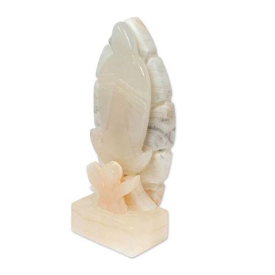 Alternate image for Hand-Carved Our Lady of Guadalupe Natural Onyx Sculpture Virtuous Guadalupe