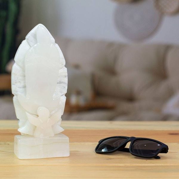 Alternate image for Hand-Carved Our Lady of Guadalupe Natural Onyx Sculpture Virtuous Guadalupe