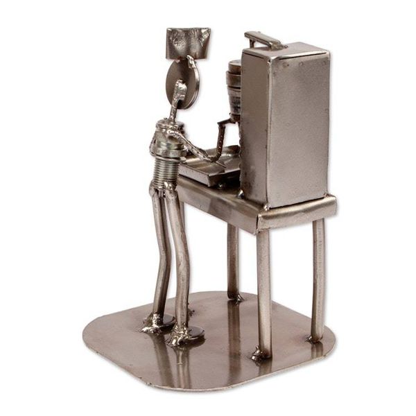 Alternate image for Eco-Friendly Handmade Upcycled Metal Sculpture from Mexico Delicious Cause