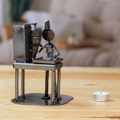 Alternate image for Eco-Friendly Handmade Upcycled Metal Sculpture from Mexico Delicious Cause