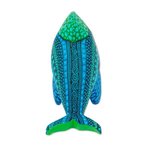 Alternate image for Hand Painted Dolphin Alebrije Ocean Dolphin