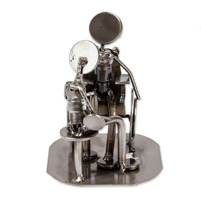 Alternate image for Eco-Friendly Inspirational Polished Upcycled Metal Sculpture Rehabilitation