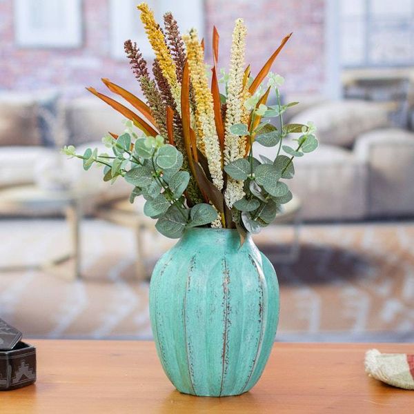 Alternate image for Antiqued Copper Vase from Mexico Antique Lines