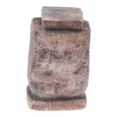 Alternate image for Hand-Painted Folk Art Traditional Tlaloc Ceramic Sculpture Tlaloc Emblem