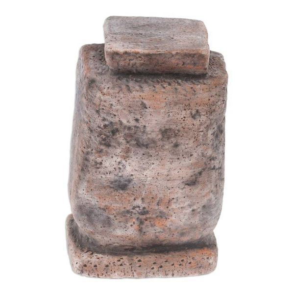 Alternate image for Hand-Painted Folk Art Traditional Tlaloc Ceramic Sculpture Tlaloc Emblem