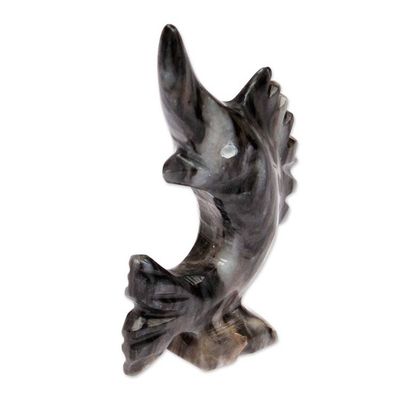 Alternate image for Sea-Themed Marble Figurine of Swordfish in a Blue Palette Tides of Truth