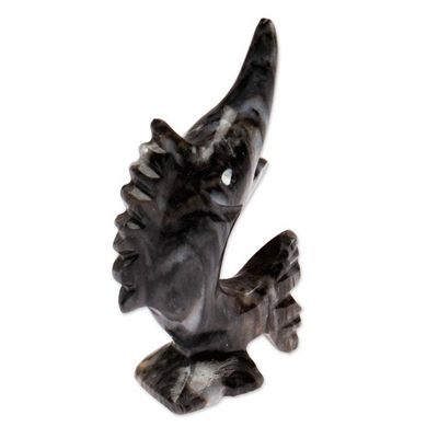 Alternate image for Sea-Themed Marble Figurine of Swordfish in a Blue Palette Tides of Truth