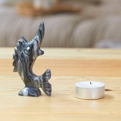 Alternate image for Sea-Themed Marble Figurine of Swordfish in a Blue Palette Tides of Truth