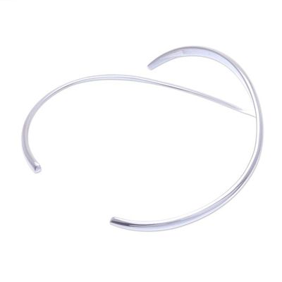 Alternate image for Hand Crafted Sterling Silver Cuff Bracelet Breaking the Waves