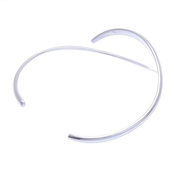 Alternate image for Hand Crafted Sterling Silver Cuff Bracelet Breaking the Waves
