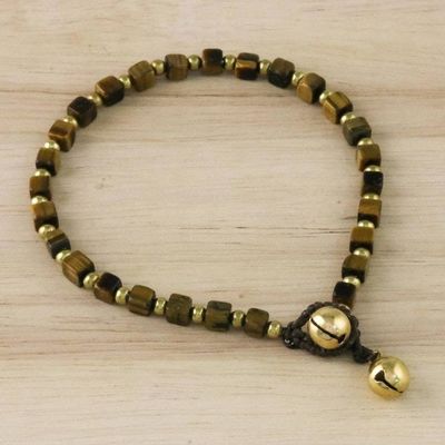 Alternate image for Handmade Tigers Eye Beaded Bracelet from Thailand Forest Walk