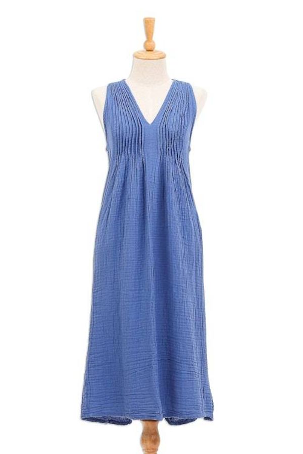 Alternate image for Sleeveless Cotton A-Line Dress Day Off