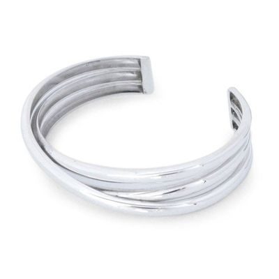 Alternate image for Sterling Silver Cuff Bracelet Trio