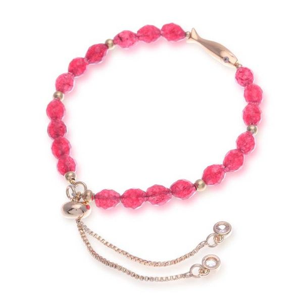 Alternate image for Romantic-Inspired Red Quartz Beaded Bracelet with Fish Charm Romantic Fish
