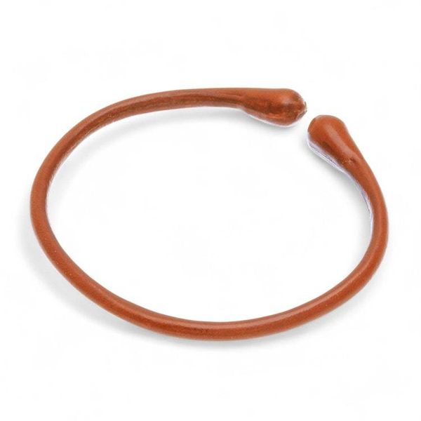Alternate image for Minimalist Brown-Hued Adjustable Leather Cuff Bracelet Brown Essential