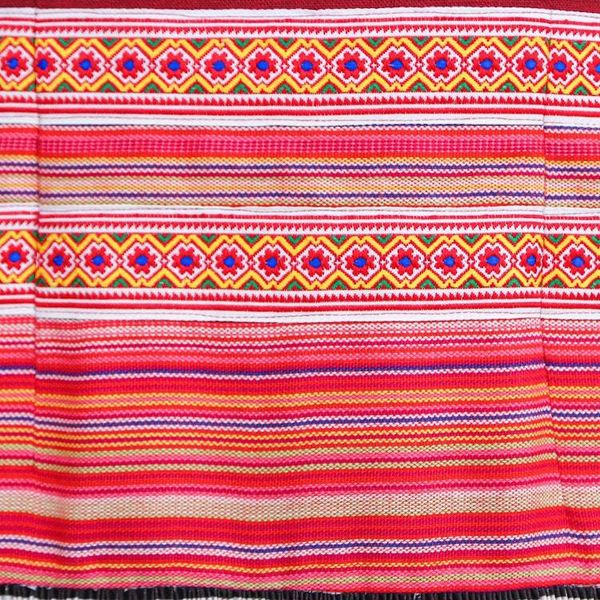 Alternate image for Hmong Hill Tribe-Inspired Cotton Blend Sheath Dress in Red Red Heirloom