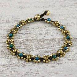 Image for Serpentine Adjustable Beaded Anklet from Thailand Musical Dream