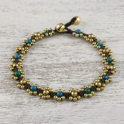Primary image for Serpentine Adjustable Beaded Anklet from Thailand Musical Dream