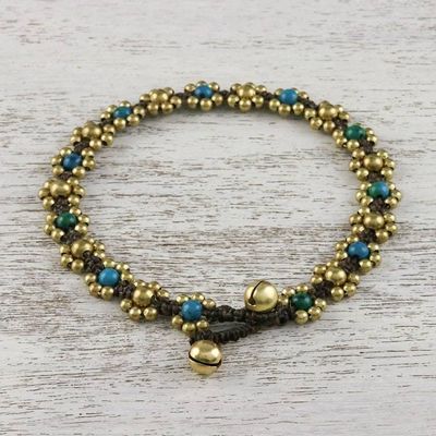 Alternate image for Serpentine Adjustable Beaded Anklet from Thailand Musical Dream