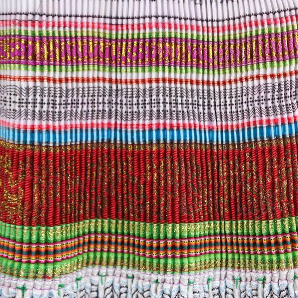 Alternate image for Hmong Hill Tribe-Inspired Cotton Blend Sheath Dress in Green Green Heirloom