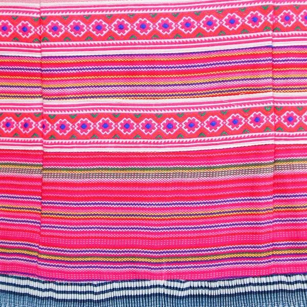 Alternate image for Hmong Hill Tribe-Inspired Blush Cotton Blend A-Line Dress Blush Heirloom
