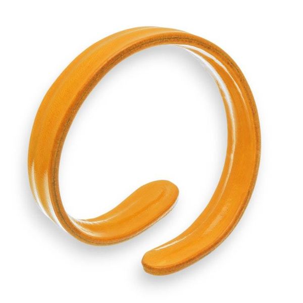 Alternate image for Adjustable Unisex Leather Cuff Bracelet in Yellow Shade Embrace Brilliance