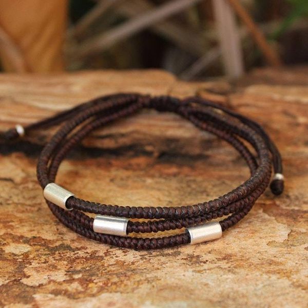 Alternate image for Silver Braided Bracelet Hill Tribe Friend