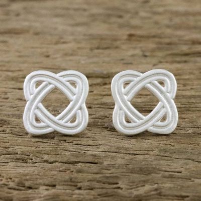Primary image for Overlapping Ellipses Sterling Silver Stud Earrings Always Return