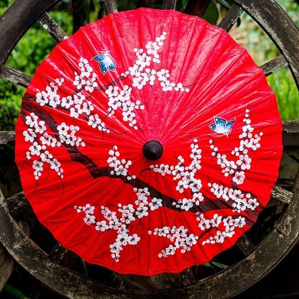 Alternate image for Thai Cherry Blossom Saa Paper and Bamboo Parasol Cherry Blossoms