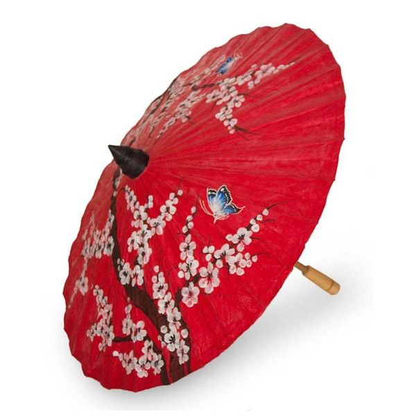 Alternate image for Thai Cherry Blossom Saa Paper and Bamboo Parasol Cherry Blossoms