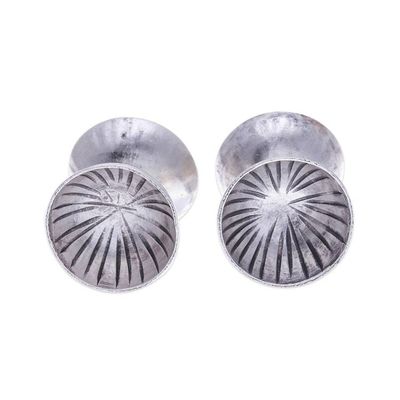 Alternate image for Ear Tunnel Plug-Inspired 950 Silver Double-Sided Earrings Bold Flair