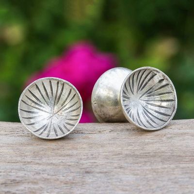Alternate image for Ear Tunnel Plug-Inspired 950 Silver Double-Sided Earrings Bold Flair