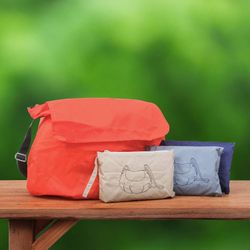 Image for Waterproof Wristlet and Messenger Bag Nesting Travel Set Roam Ready