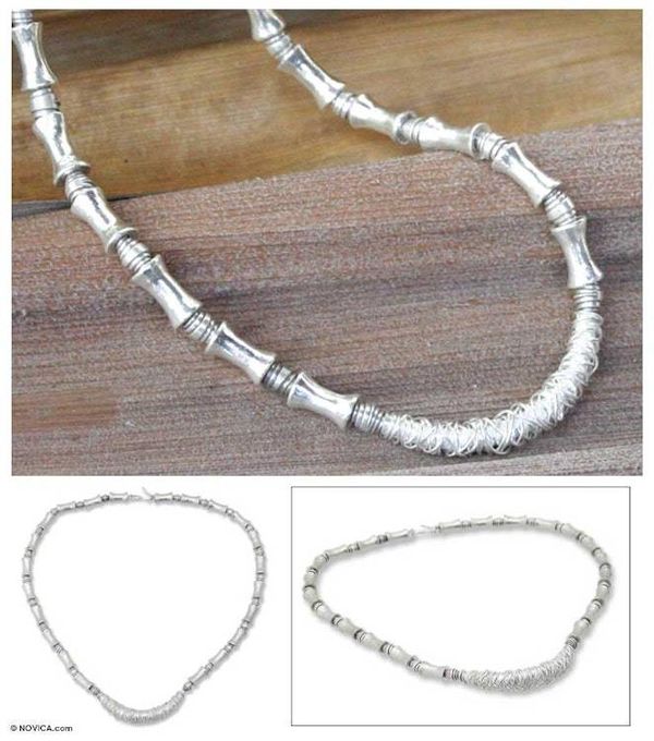 Alternate image for Sterling silver choker Silver Dancer