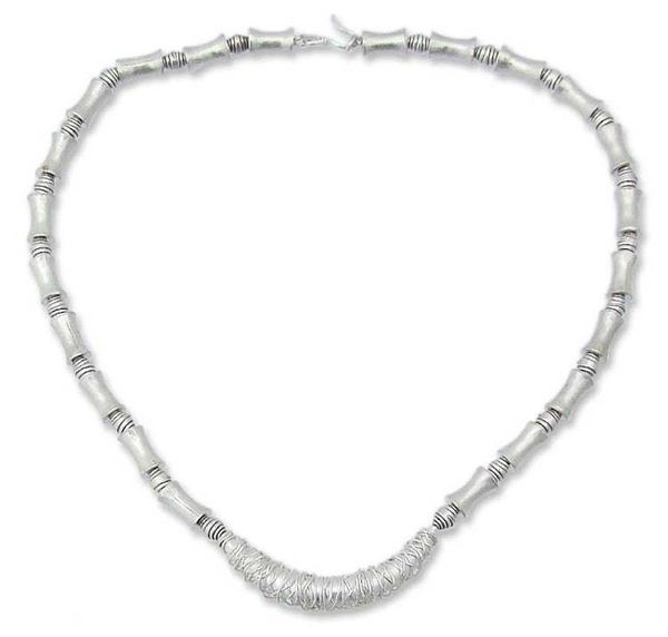 Alternate image for Sterling silver choker Silver Dancer