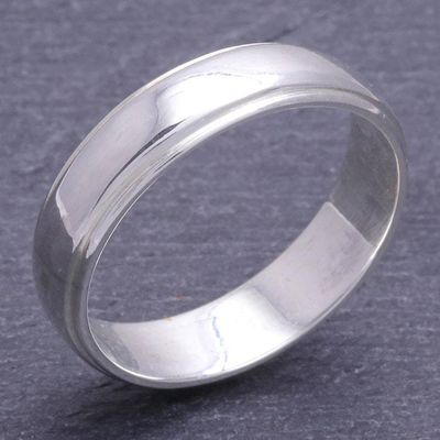 Primary image for Mens Hand Made Sterling Silver Band Ring Daily Silver