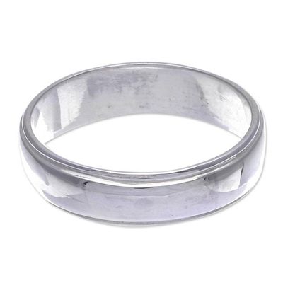 Alternate image for Mens Hand Made Sterling Silver Band Ring Daily Silver