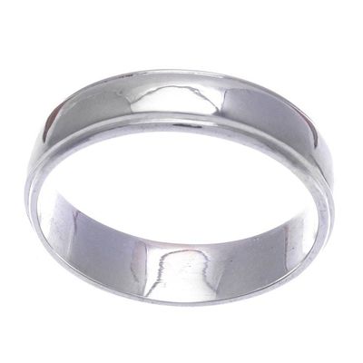 Alternate image for Mens Hand Made Sterling Silver Band Ring Daily Silver