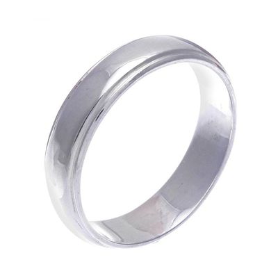 Alternate image for Mens Hand Made Sterling Silver Band Ring Daily Silver