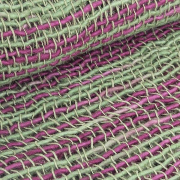 Alternate image for Thai Green and Violet Cotton Scarf Breezy Green and Violet