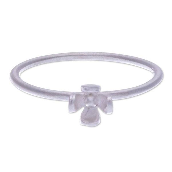 Alternate image for Sterling Silver Floral Cocktail Ring in a Matte Finish Spring in Heaven