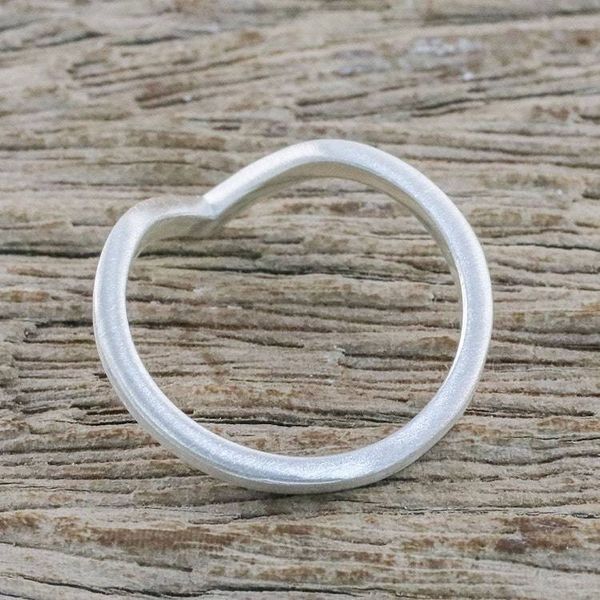 Alternate image for Angular Sterling Silver Mid-Finger Ring from Thailand Wondrous Angle