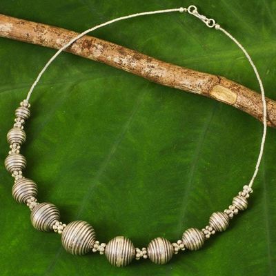 Primary image for 950 Silver Necklace Karen Hill Tribe Style Thai Jewelry Karen World