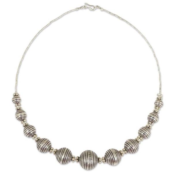 Alternate image for 950 Silver Necklace Karen Hill Tribe Style Thai Jewelry Karen World