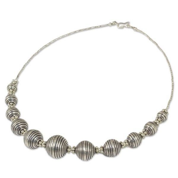 Alternate image for 950 Silver Necklace Karen Hill Tribe Style Thai Jewelry Karen World