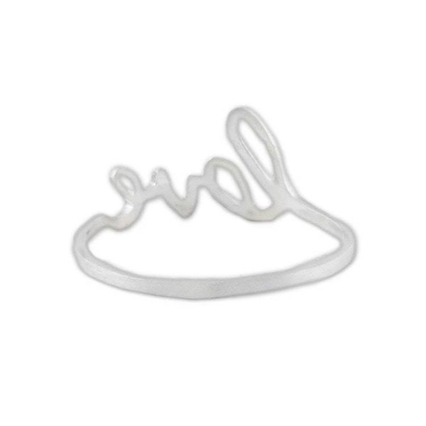 Alternate image for Love-Themed Sterling Silver Band Ring from Thailand Gleaming Love