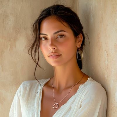 Alternate image for Minimalist Heart-Themed Silver and Cultured Pearl Necklace Secrets of the Heart