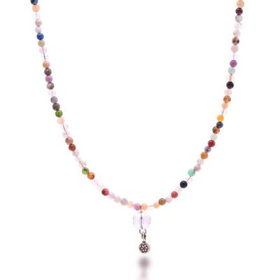 Alternate image for Hand Threaded Jasper and Agate Pendant Necklace Bright Dreams