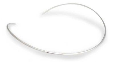Alternate image for Hand Crafted Sterling Silver Collar Necklace Minimalist